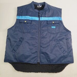 Kansas Brand KONE Industrial Work Canvas‎ Sherpa Lined Fleece Vest Jacket Sz 3XL